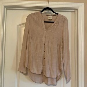 Light purple button up blouse
